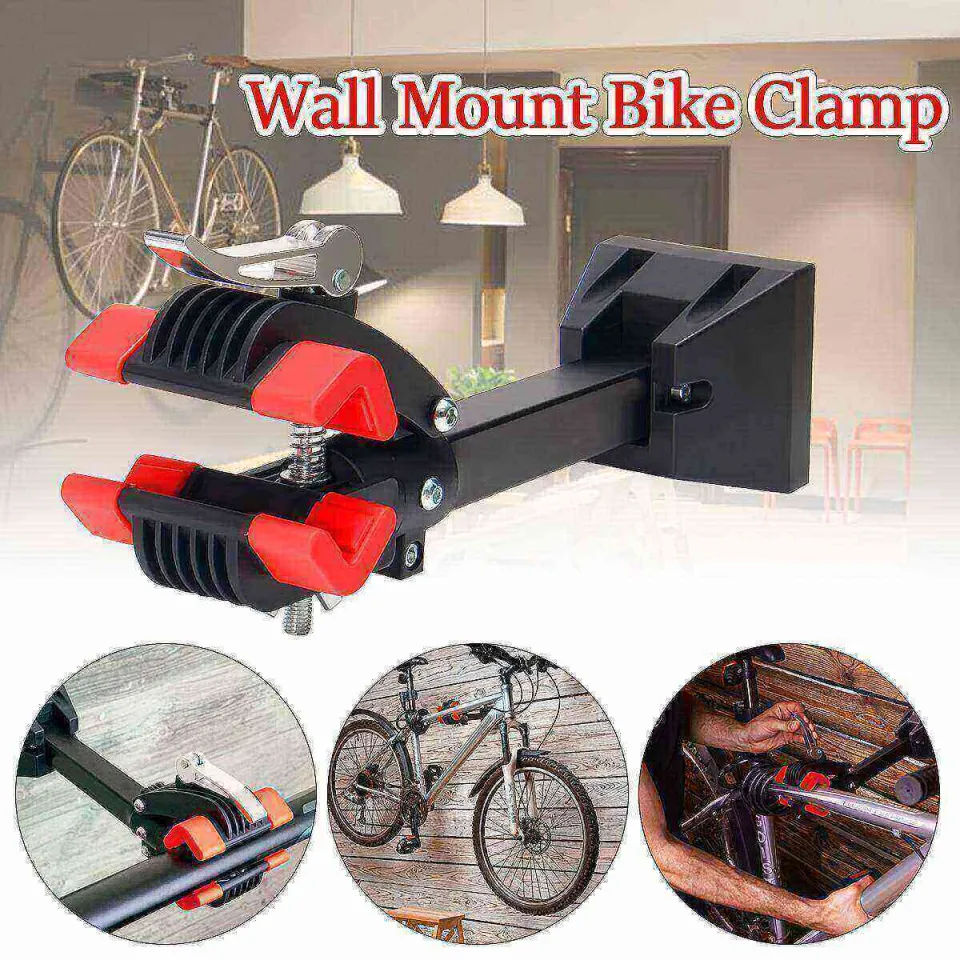 Bench Mount Pro Bike Repair Stand w/ Clamps Arm Cycle Bicycle Rack