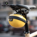 ROCKBROS Mini Bike Tail Bag 0.4L Capacity Waterproof Bicycle Saddle Cycling Seat Tail Hard Shell Pouch Rear Reflective MTB Road Bike Accessories. 