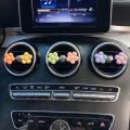 Colorful ra Car Outlet Decoration Aromatherapy Perfume Clip Air Freshener Cute wer Decor Auto Interior Accessories. 