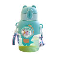 ml D Sticker Portable Kids Water Bottle With Straw Botol Air Children School. 