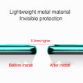 For Redmi Note 10 / Xiaomi Poco M3 Pro 5G 2 in 1 Camera Lens Full Tempered Glass Metal Protective Cover. 