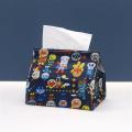 【FUN LIVE】 ALPACA Storage Tissue Box Japan And South Korea Light Snoopy Home Car Pumping Paper Storage Bag Creative Cosmetic Tissue Storage Box For Car. 