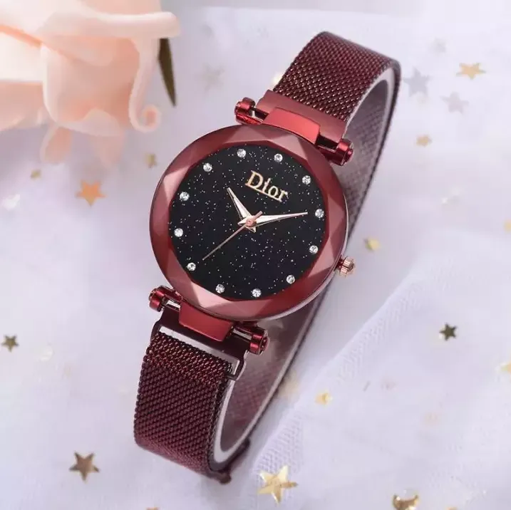 Magnetic Women's Red Watch