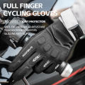 ROCKBROS Motorcycle Gloves Full Finger Anti-slip Touchscreen Thickened Palm Pads Cycling Gloves for Men Women. 