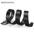 BOSTANTEN Genuine Leather Pin Buckle Belts For Men With Gift Box. 