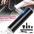 7000PA 120W HOT SELL Portable Mini Car Vacuum Cleaner Handheld Vac-cum Cleaner - Black. 