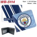 Real Madrid CF United FC Cute Cartoon Pu Leather Student Short Wallet Kids Coin Purse Gifts. 