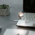 Astronaut Spaceman USB LED Adjustable Night Light For Computer Moon Lamp Desk Light Pure White. 