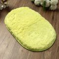 Absorbent Soft Bathroom Bedroom Floor Non-slip Mat Bath Shower Rug Plush-Light Green. 