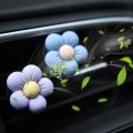 Colorful ra Car Outlet Decoration Aromatherapy Perfume Clip Air Freshener Cute wer Decor Auto Interior Accessories. 