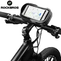 ROCKBROS Bike Bicycle Phone Bag 6 Inch Rainproof TPU Touch Screen Cell Phone Holder Bicycle Handlebar Bags MTB Frame Pouch Case. 