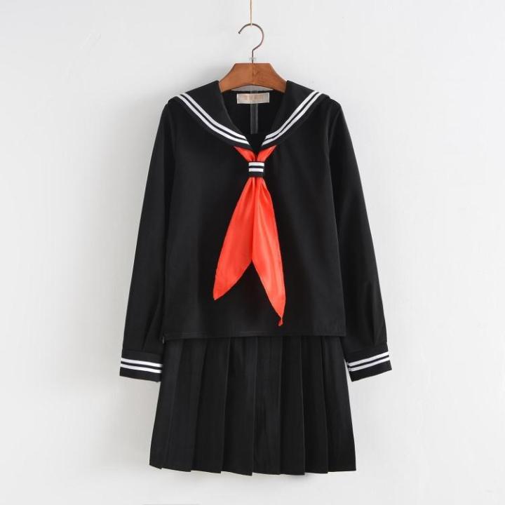 Anime%20Hell%20Girl%20Cosplay%20Enma%20Ai%20Jk%20Sailor%20Dress%20Japanese%20Korean%20School%20Uniform%20Pleated%20Skirt%20Sets%20Black%20Long%20With%20Hair%20Net%20-%20Image%209