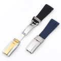 20mm Silicon Watch Band suitablefor Submariner Silicone Bracelet for Water Ghost King Waterproof Rubber Wristband Watch Strap with Buckle no logo.