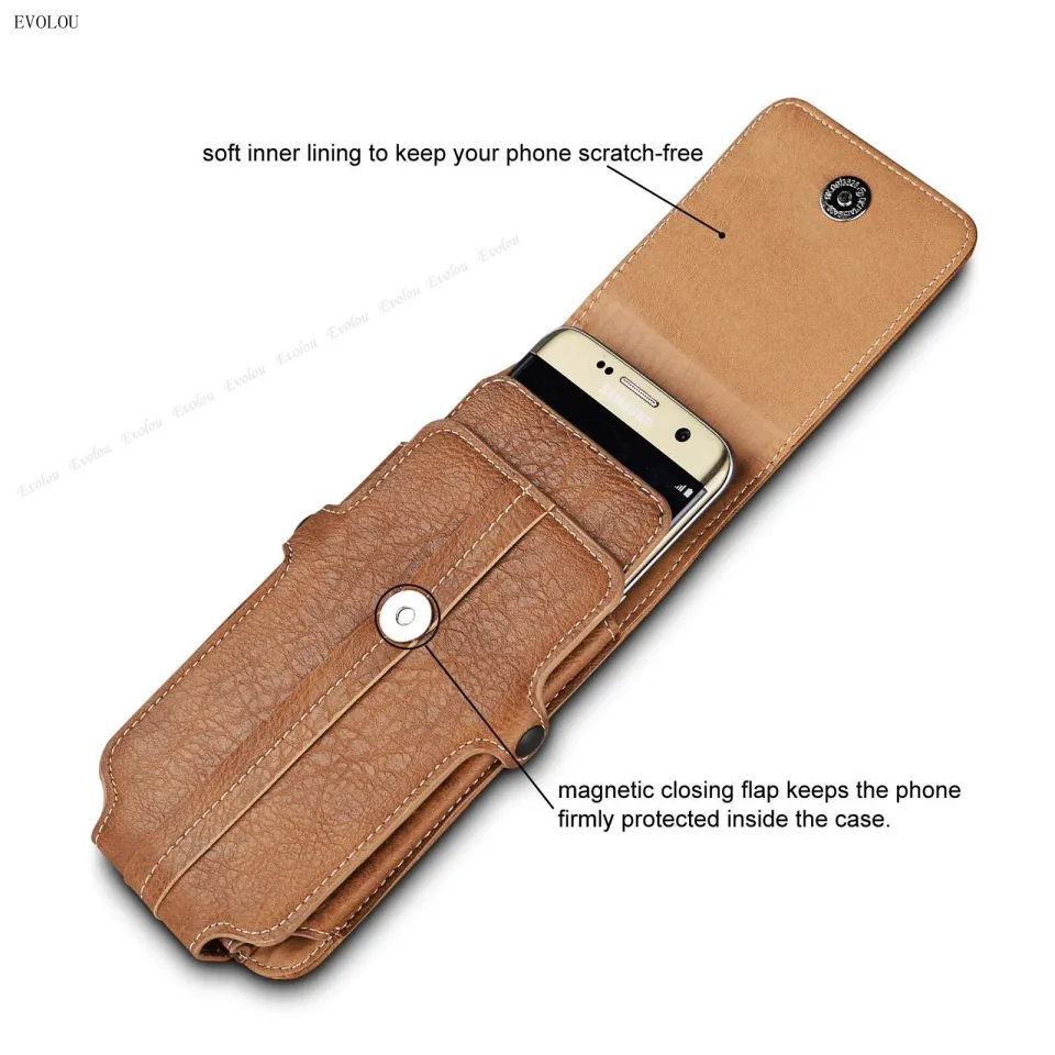 Mobile Phone Holster Waist Bag Leather Belt Clip Holster Cell