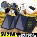 ALLPOWERS Solar Panel Charger Mobile Power 5V 21W Foldable Outdoor Waterproof Solar Panel -. 
