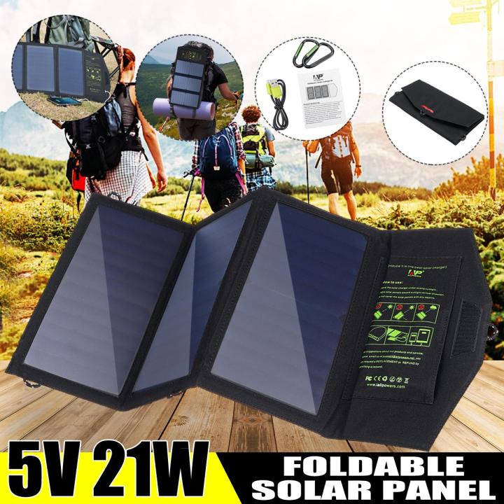 ALLPOWERS Solar Panel Charger Mobile Power 5V 21W Foldable Outdoor Waterproof Solar Panel -