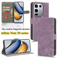 lthmy for infinix Note 50 Pro Plus Luxury Leather Case Phone Case Flip Magnetic Bracket Cover Back Cases.