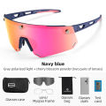 ROCKBROS 2 In 1 Bicycle Sunglasses Shades For Men MTB Polarized Sports UV400 Magnetic Split HD Large Frameless Lens Cycling Eyewear. 