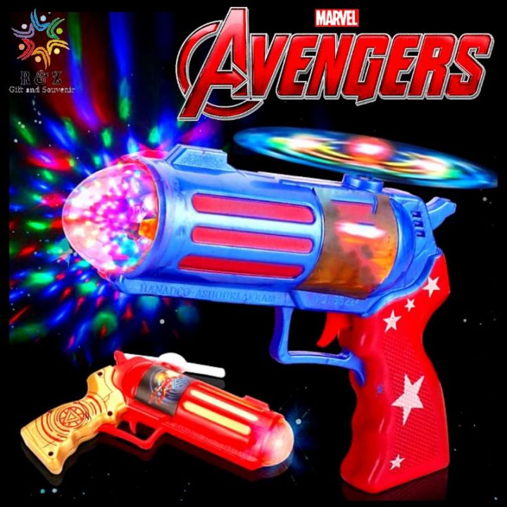 Windmill LED Captain America Sound Toys / Acoustic Optic Gun