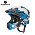 ROCKBROS Cycling Helmet For Kids Bicycle Helmet Full Face Cover MTB Mountain Road Bike PC EPS Skateboarding Sport Safety Helmets. 
