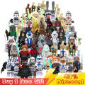 Stars Wars Toy Luck Ahsoka Vader Boba Fett Clone Trooper Driver Batter Droid C-3PO Movie Mini Action Figures Building Blocks. 