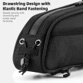 ROCKBROS Bicycle Front Tube Bag Stable Narrow Design 1.3L Capacity for MTB Road Bike Cycling Accessories. 
