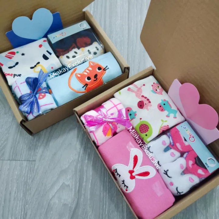 NEWBORN BABY GIFT BOX / BABY GIFT SET BAJET / HADIAH BABY MURAH BAJET / SET BABY NEWBORN / BABY GIFTBOX BUDGET