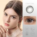 \12304; Black&Gray Series】Magister Colored Black Gray 1Pair Beautiful Soft Lens Big Eye Doll Contact Lenses with Case. 