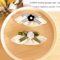 Zhongku Pet Bib Letter Ribbon Collar Camellia Flower Bow Necklaces Decorative Bibs. 