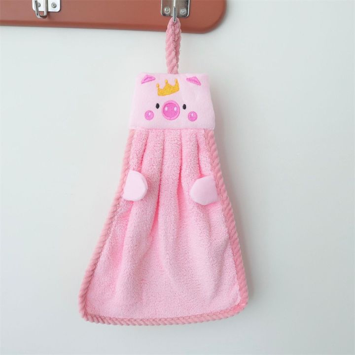 Hourser%204Pcs%20Cute%20Hand%20Towel%20Coral%20velvet%20Dish%20Cloth%20Towel%20Kitchen%20Clean%20Towel%20Wipping%20Rags%20Hanging%20Towel%20Bathroom%20Hand%20Dryer%20Towel%20-%20Image%202