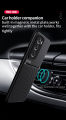 xipare for OPPO Reno 11F 5G Phone Case Rubbed Pattern Shelll Support Car Twill Ultra Thin Shockproof Back Cover. 