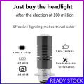 1 【Footprint】 Universal Dual Color Headlight Bulbs P15D-25-1 H6 PX15D LED T19 Motorcycle Hight-Yellow/Low-White(3000K/6000K) Plug&Play. 