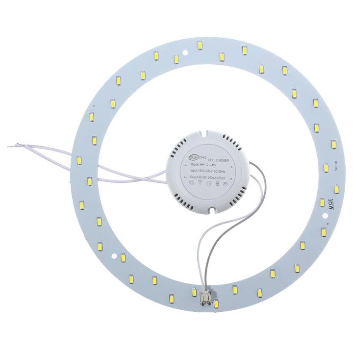 18W 5730 LED Panel Circle Annular Ceiling Light Fixture Board Lamp ...