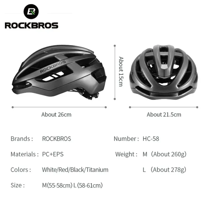 ROCKBROS%20Bicycle%20Helmet%20for%20Men%20Women%20Cycling%20Safety%20Aero%20Breathable%20Helmet%20Lightweight%20Integrally-molded%20MTB%20Road%20Bike%20Helmet%20for%20size%2055-58cm/58-61cm/60-64cm%20-%20Image%204
