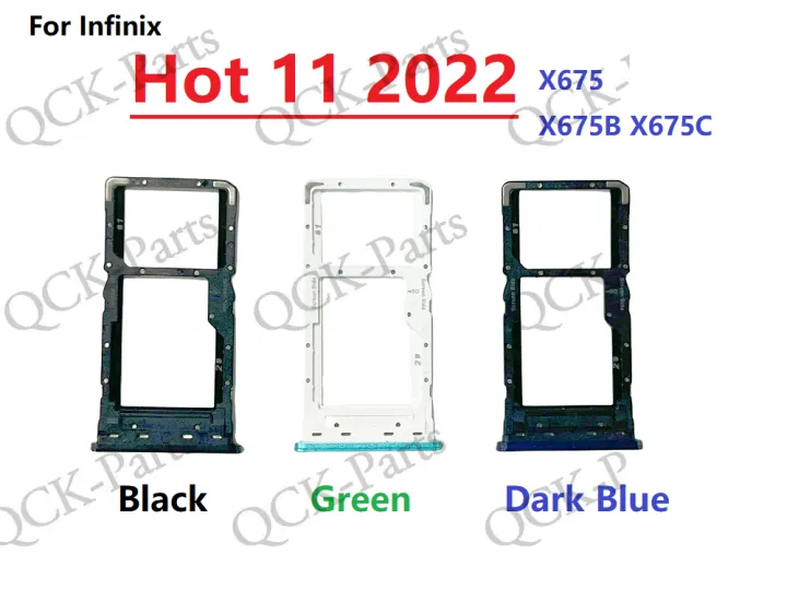SIM%20Card%20Tray%20Holder%20For%20Infinix%20Hot%2011%202022%20X675%20X675B%20X675C%20Replacement%20Parts%20-%20Image%202