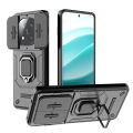 For Redmi Note 14 Pro Plus 5G Case With Slide Camera Cover Built in 360° Rotate Ring Stand Kickstand Full-Body Rugged Shockproof Protective Phone Cover. 