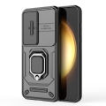 For Samsung Galaxy S25 Ultra 5G Case With Slide Camera Cover Built in 360° Rotate Ring Stand Kickstand Full-Body Rugged Shockproof Protective Phone Cover. 