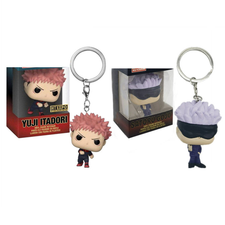 Funko POP Jujutsu Kaisen Action Figure Yuji Itadori Keychain Pendant Model Dolls Keyring Gifts