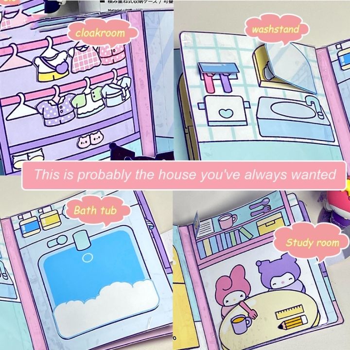 %E3%80%90Must-Have%20Accessories%E3%80%91%20Sanrio%20Melody%20Cinnamoroll%20Kuromi's%20Halloween%20Candy%20Dress%20Up%20Party%20diy%20Quiet%20Book%20Girl's%20Paper%20Doll%20-%20Image%203