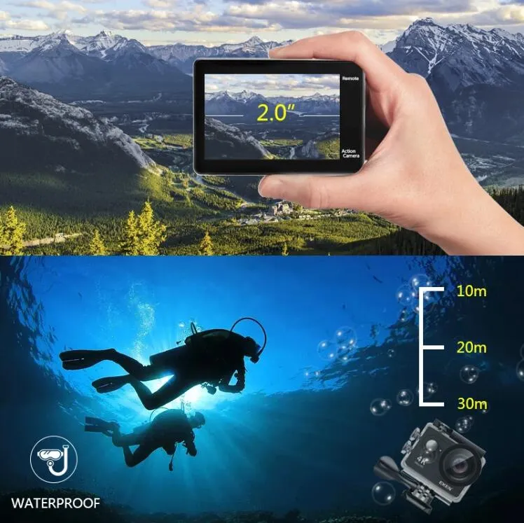 Premium Quality EKEN H9R 4K action Camera wifi Camcorder