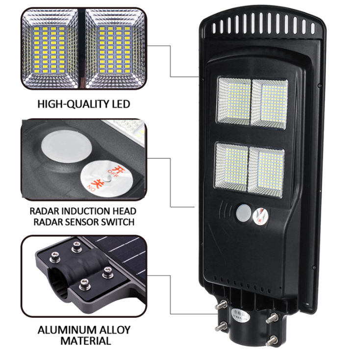 80W/140W/180W%20192/384/576%20HOT%20SELL%20LED%20Solar%20Power%20Street%20Light%20Waterproof%20IP67%20Light%20Control%20+%20Human%20Body%20Induction%20Outdoor%20Garden%20Security%20Wall%20Lamp%20Road%20-%20180W%20576LED%20-%20Image%207