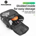 ROCKBROS Bicycle Bag Bike Frame Bag Front Tube Pocket Shoulder Pack Waterproof Handlebar Bag. 