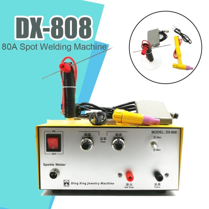 DX-808 80A Pulse Spot Welding Machine Portable Handheld Miniature Fender Welder -
