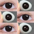 [Dubai&New Arrivals] Magister Lens Doll Eyes 14.2mm Russo Colored Contact Lenses Brown Gray Makeup. 