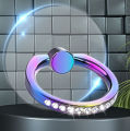 Diamond Cell Phone Ring Holder Stand Transparent Finger Grip Clear 360° Degree Rotation Kickstand Compatible iPhones. 