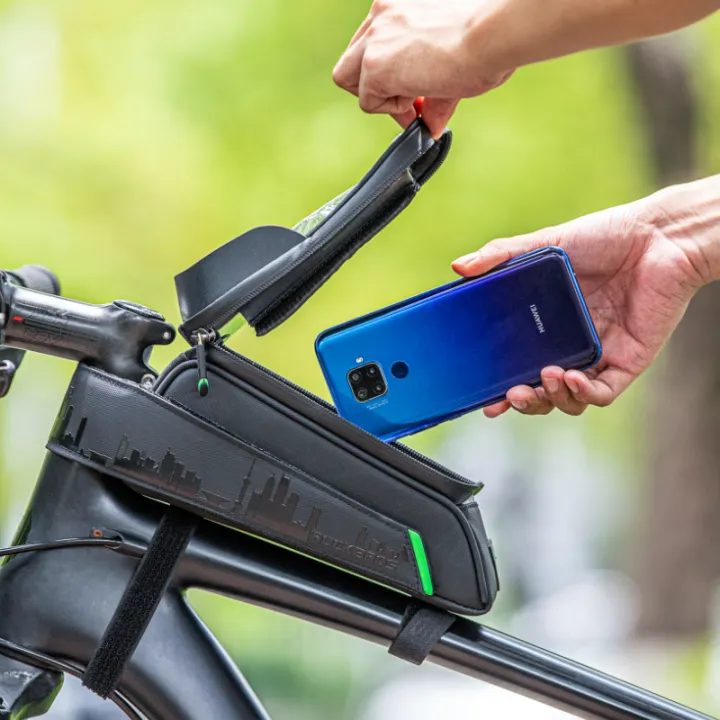 ROCKBROS%20Front%20Tube%20Phone%20Bicycle%20Bag%20Touch%20Screen%20Cycling%20Bike%20Bag%20Waterproof%20Frame%20Panniers%20For%205.8/6%20Inch%20bmx%20Mtb%20Accessories%20-%20Image%2010