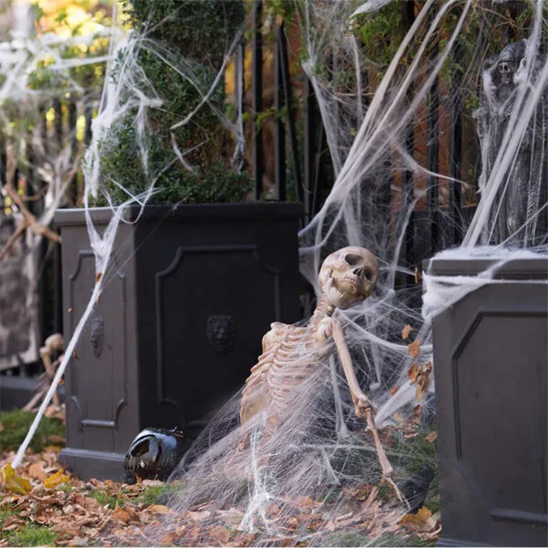 Halloween Spider Web Decoration 400 Sqft Spider Webs,Halloween Party Decor with 20 Fake Spiders,Halloween Decorations Outdoor, Bedroom, Indoor, Porch,Courtyard,Haunted Hoe