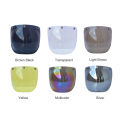 Motorcycle Anti-UV Anti-Scratch Helmets Lens Retro Bubble Visor Wind Shield Lens Un-iversal for Standard 3-Snap Open Face Helmets. 