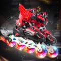 Adjustable Kids Girls Boys Inline Roller Blade Skates 4 Wheels Quad Roller Skate. 