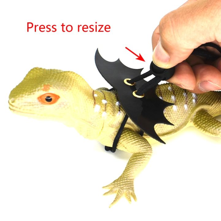 NEW Bearded Dragon Wing Rope Kolar Tali Iguana Harness Collar Set Adjustable Lizard Walking Leash